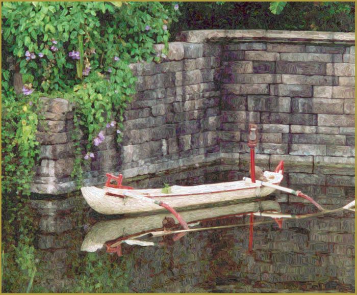 White Oriental Boat